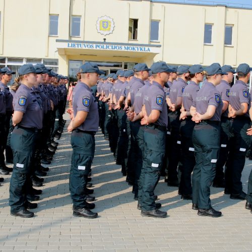 Mokslo metų pradžia Lietuvos policijos mokykloje  © Lietuvos policijos mokyklos nuotr.
