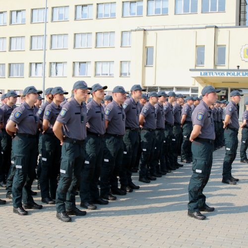 Mokslo metų pradžia Lietuvos policijos mokykloje  © Lietuvos policijos mokyklos nuotr.