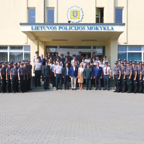 Mokslo metų pradžia Lietuvos policijos mokykloje  © Lietuvos policijos mokyklos nuotr.