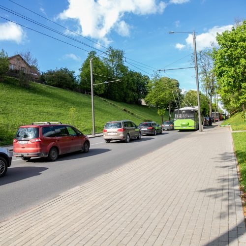 Automobilių spūstys Kaune  © Justinos Lasauskaitės nuotr.