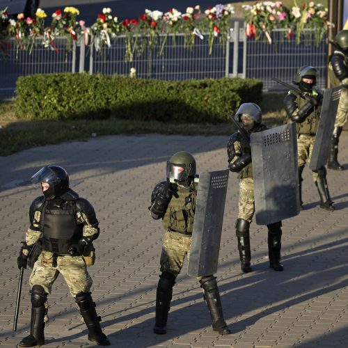 Minske atsinaujino milicijos ir opozicijos protestuotojų susirėmimai  © ITAR-TASS nuotr.