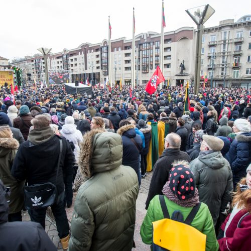 Protesto akcija „Mes kaltinam!“  © Vilmanto Raupelio nuotr.