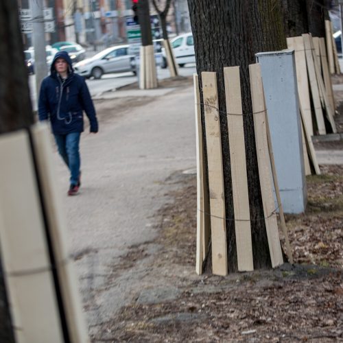 Savanorių pr. rekonstrukcijos paruošiamieji darbai  © Vilmanto Raupelio nuotr.