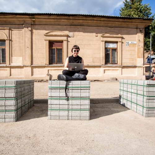 Protestas Miško gatvėje dėl kertamų medžių   © Vilmanto Raupelio nuotr.