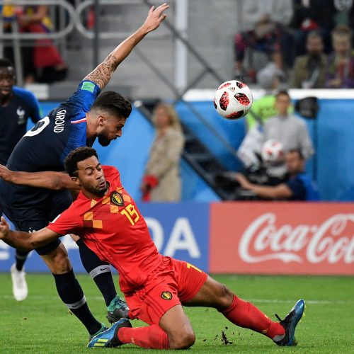 Pasaulio futbolo čempionato pusfinalis: Prancūzija - Belgija 1:0  © Scanpix nuotr.