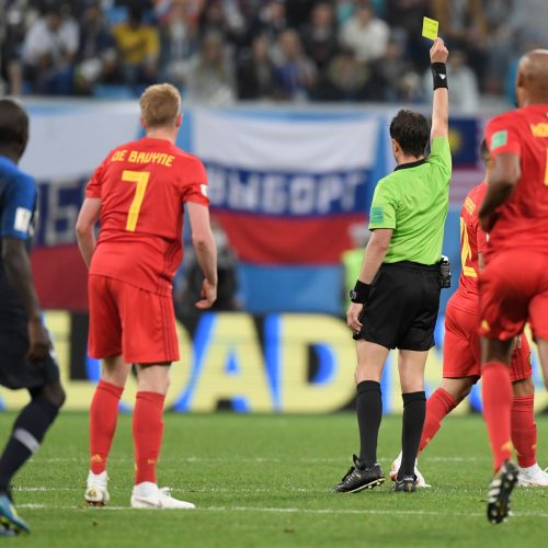 Pasaulio futbolo čempionato pusfinalis: Prancūzija - Belgija 1:0  © Scanpix nuotr.