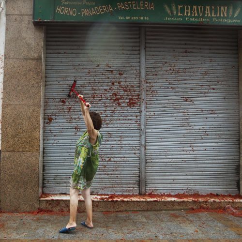 Festivalis „Tomatina“ Ispanijoje  © Scanpix nuotr.