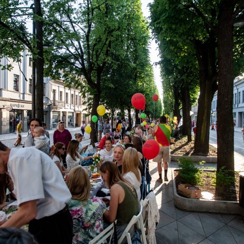 „Kiemų šventė“ Laisvės alėjoje <span style=color:red;>(2018)</span>  © Krisčio Balčiūno ir Evaldo Šemioto nuotr.