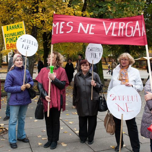 Mitingas prieš skurdą  © Akvilės Snarskienės nuotr.