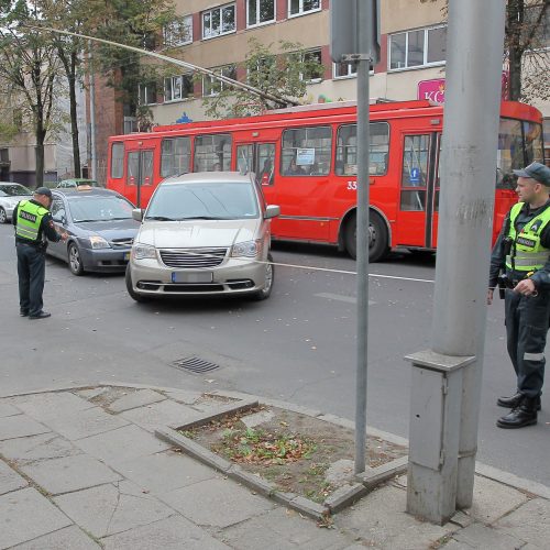 Avarija Kęstučio gatvėje  © Evaldo Šemioto nuotr.