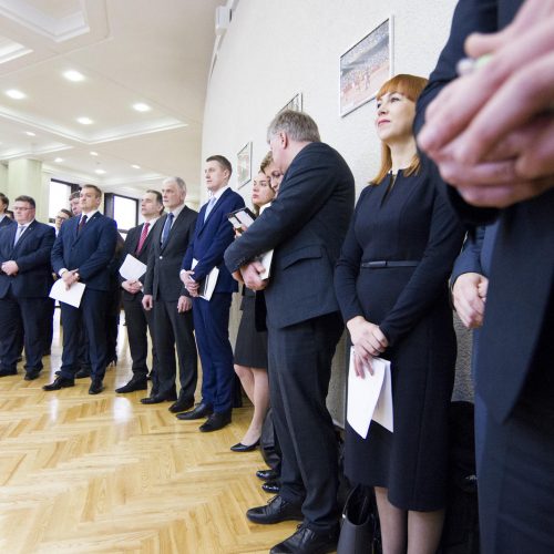Ministrai pristatė Vyriausybės darbų planą  © K. Kovalėlio / BFL nuotr.