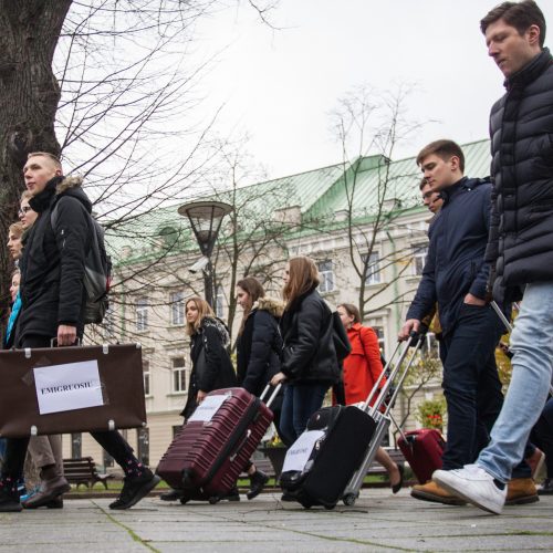 Spaudos konferencija apie emigraciją  © V. Skaraičio / BFL nuotr.