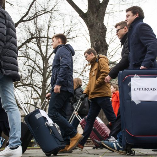 Spaudos konferencija apie emigraciją  © V. Skaraičio / BFL nuotr.