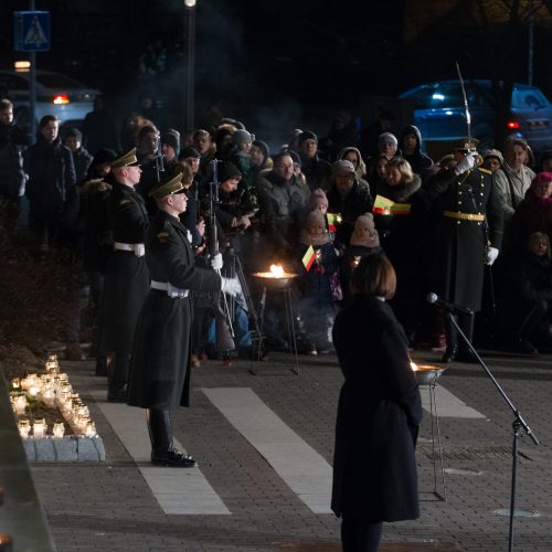 Vilniuje suliepsnojo atminimo laužai  © V. Skaraičio(BFL), M. Morkevičiaus (ELTA)  nuotr.