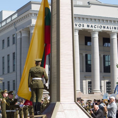 Iškilminga vėliavų pakėlimo ceremonija  © V. Skaraičio / BFL nuotr.