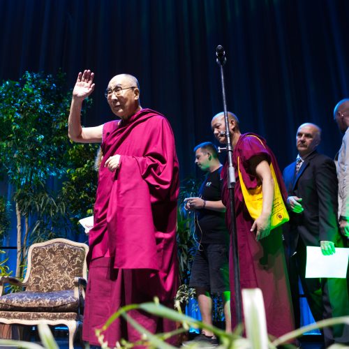 Dalai Lamos paskaita „Siemens“ arenoje  © V. Skaraičio / BFL nuotr.