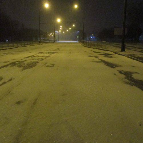 Kauno gatves nuklojo sniegas  © Valdo Kasperavičiaus nuotr.