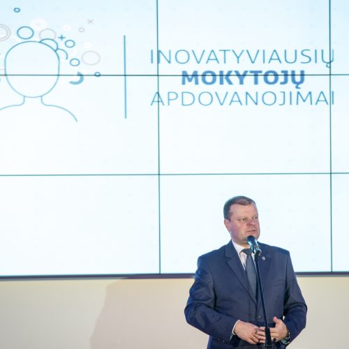 Apdovanoti inovatyviausi mokytojai  © Dariaus Janučio (LRVK) nuotr.