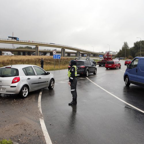 Avarija Jakų žiede  © Vytauto Petriko nuotr.