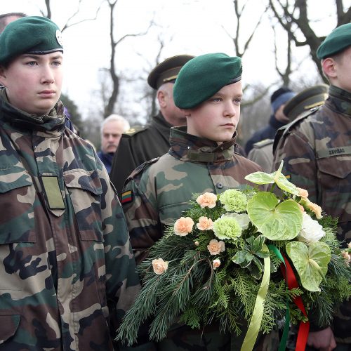 Memorialo žuvusiems karininkams atidengimas  © Evaldo Šemioto nuotr.