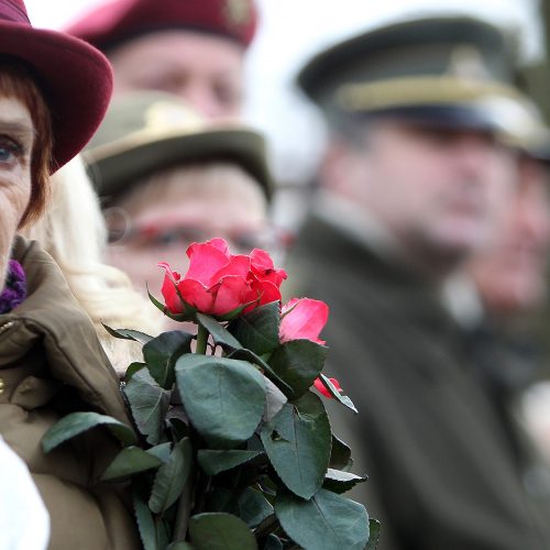 Memorialo žuvusiems karininkams atidengimas  © Evaldo Šemioto nuotr.