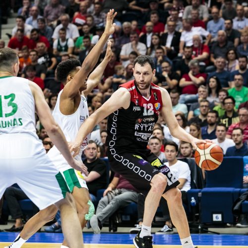 Ketvirtoji kova: „Lietuvos rytas“ prieš „Žalgirį“  © G.Bartuškos (ELTA), V. Skaraičio (BFL) nuotr.