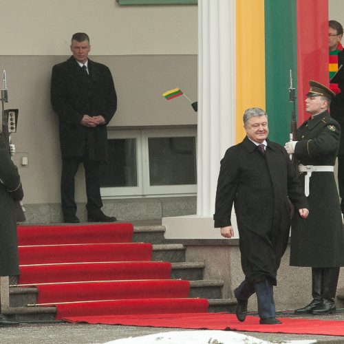 S. Daukanto aikštėje – Baltijos valstybių vėliavų pakėlimo ceremonija  © Dainiaus Labučio, ELTOS ir  Alfredo Pliadžio  nuotr.