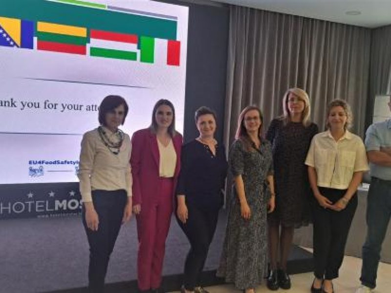 VMVT ekspertai padeda tobulinti Bosnijos ir Hercegovinos maisto saugos sistemą