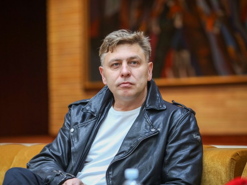 Šalies vadovų sveikinimai rašytojui M. Ivaškevičiui 50-mečio proga