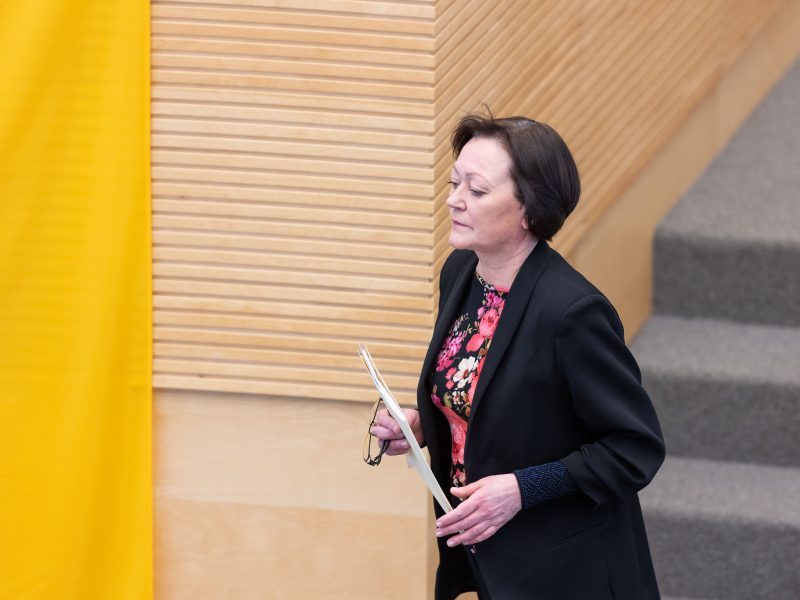 VRK pirmininkė J. Petkevičienė atsakinėjo į Seimo narių klausimus 