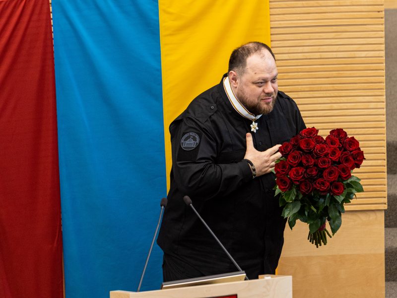 Ukrainos Aukščiausiosios Rados Pirmininkui Ruslanui Stefančukui įteikta A. Stulginskio žvaigždė