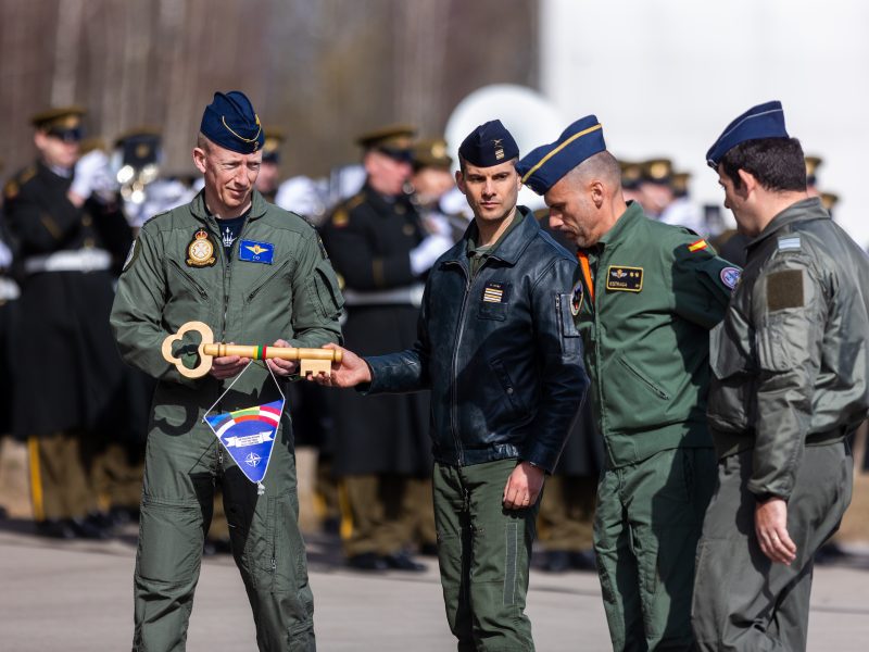 Simbolinio Baltijos oro erdvės rakto perdavimo ceremonija