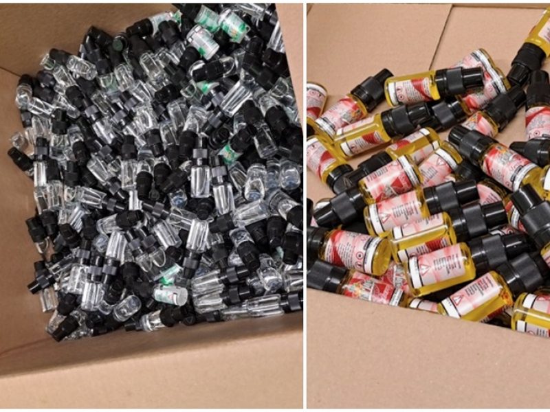 Pareigūnai sulaikė didelį kiekį neteisėtai laikomo elektroninių cigarečių skysčio