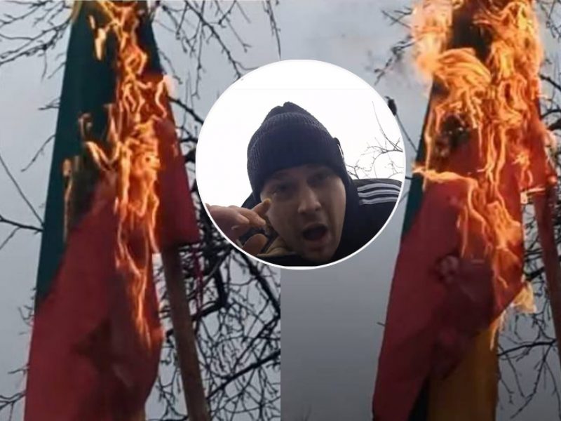 Vasario 16-osios akibrokšto su Lietuvos vėliava autorius jau žinomas už panašius išpuolius?