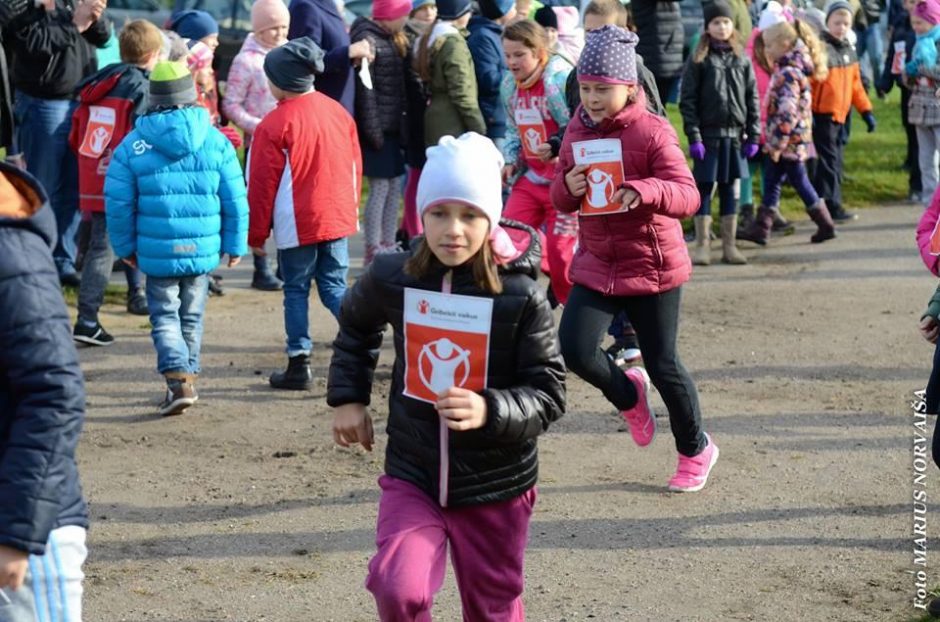 Jonučiuose – bėgimas vaikų labui