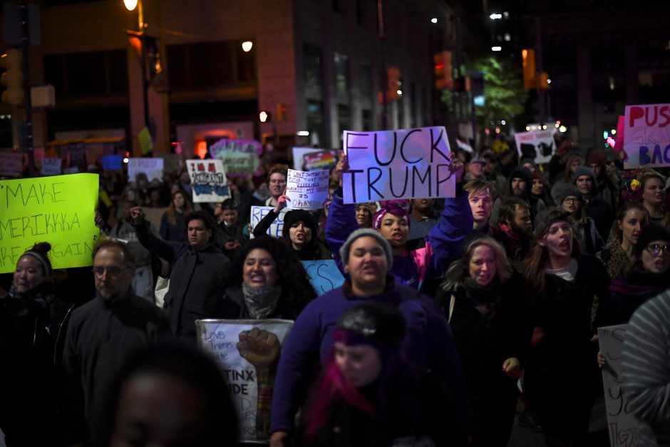 JAV ir toliau nerimsta protestai prieš D. Trumpą