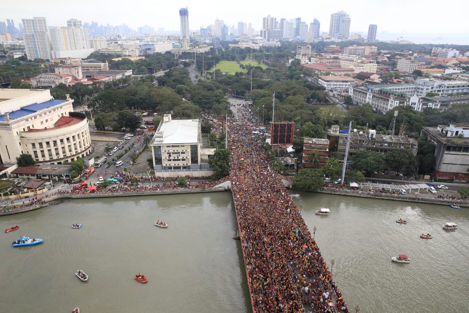 Maniloje apie 1,4 mln. basų katalikų dalyvavo kasmetėje procesijoje