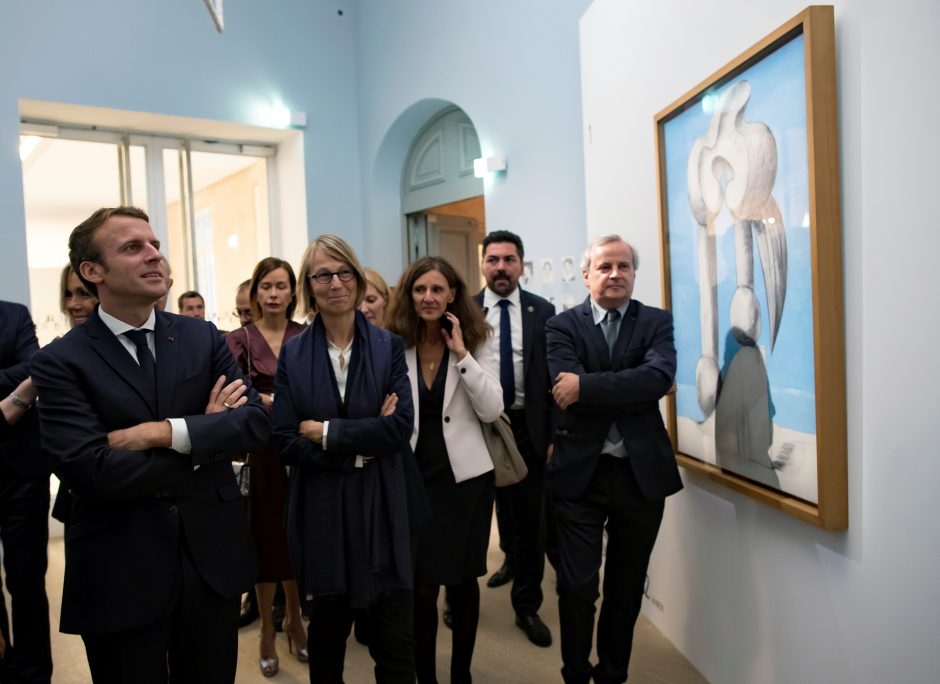 Prancūzijos prezidentas atidarė didelę P. Picasso parodą