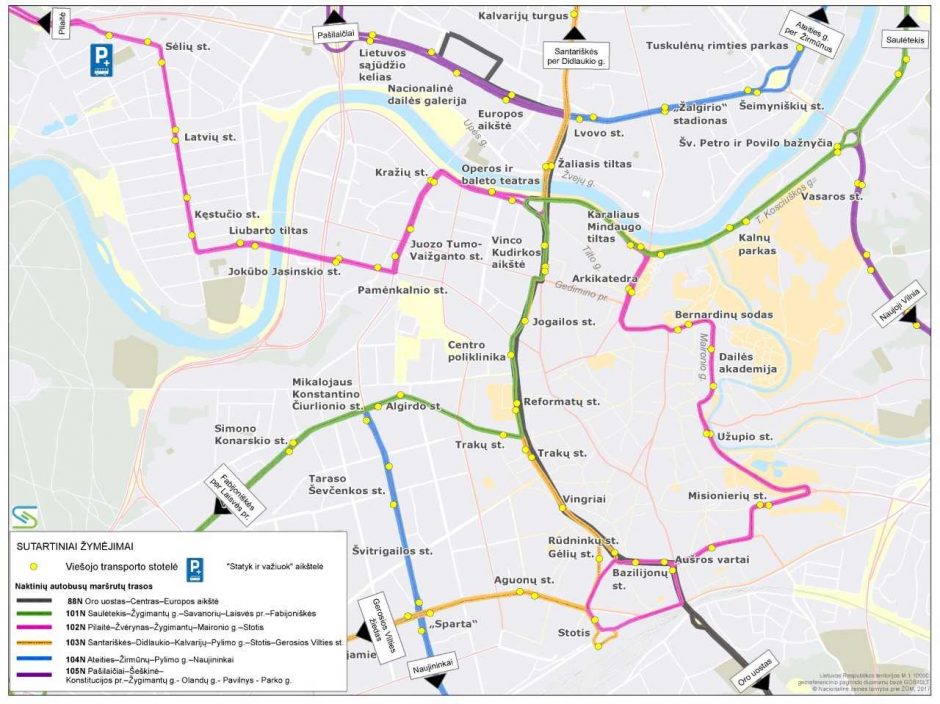 Kultūros naktį – dažnesni naktiniai autobusai ir patogūs tvarkaraščiai