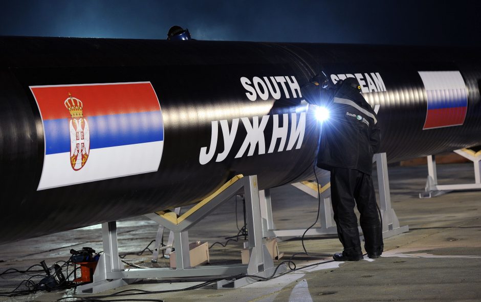 Rusijos „Gazprom“ pradėjo dujotiekio „South Stream“ statybas Serbijoje