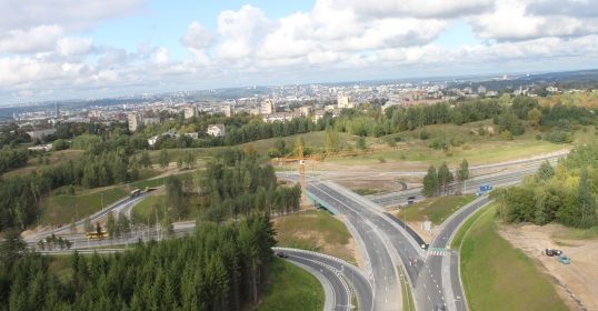 Vilniaus tarptautinio oro uosto ir Žirnių gatvės jungties statybos darbai baigti