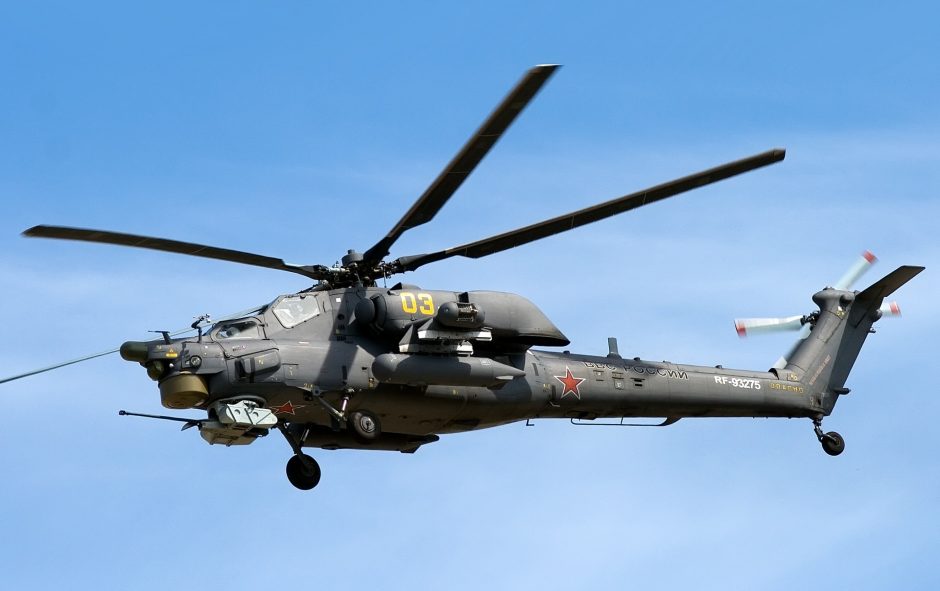 Rusijoje sudužo karinis sraigtasparnis Mi-28, įgula žuvo