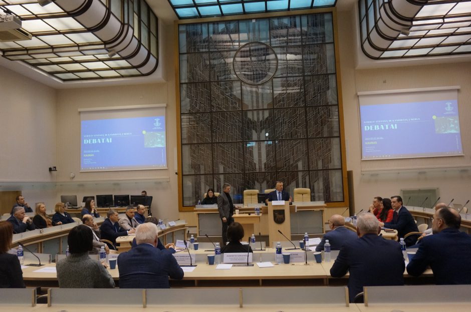 Kauno PPA rūmų verslo bendruomenės ir kandidatų į merus debatai „Kaunas rytoj“