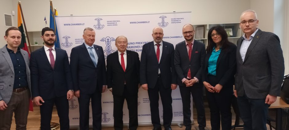 Palestinos verslo delegacijos vizitas Kauno prekybos, pramonės ir amatų rūmuose