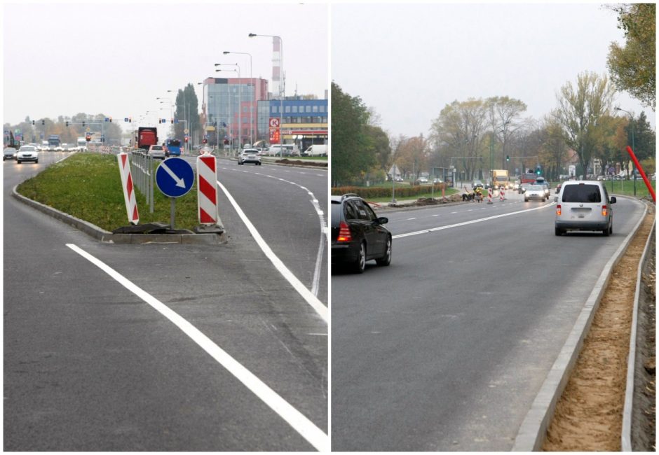 Po judrios sankryžos rekonstrukcijos – nepatogumai: nebeleis pasukti į kairę