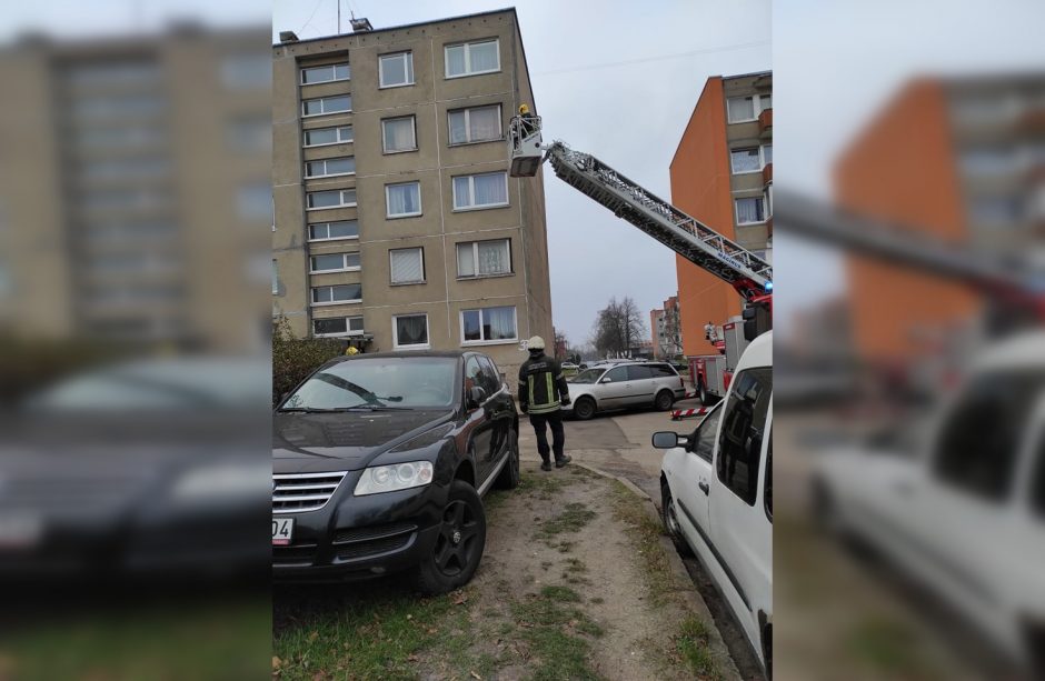 Neeilinė situacija uostamiestyje: ugniagesiai gelbėjo kirą