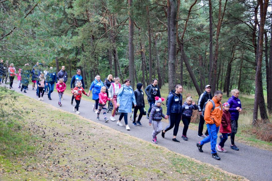 Savaitgalį pajūryje – spalvingas šeimų žygis