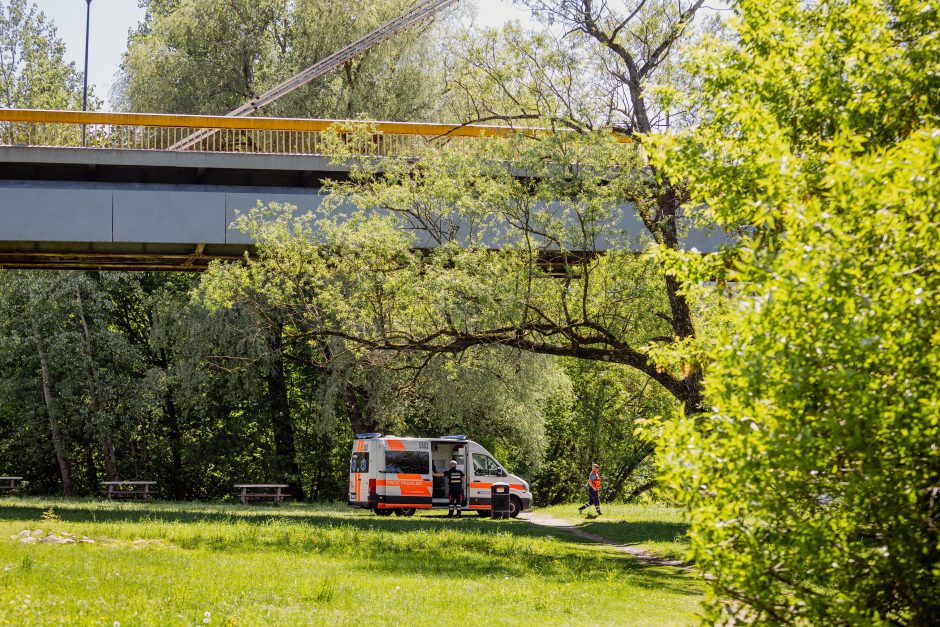 Sostinės tarnybas ant kojų sulėkė grėsmingas pranešimas: nuo tilto nukrito moteris