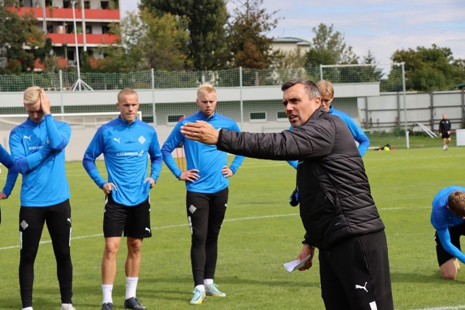 Islandų futbolo strategas: džiaugiamės, kad pakvietė