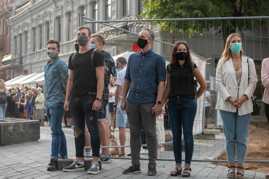 „Laisvės kelias“ Kaune: daugybė žmonių neliko abejingi baltarusių kovai